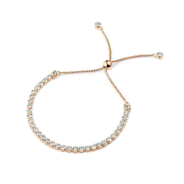 Tamsui Blue Topaz Bracelet, 18 ct Rose Gold Vermeil - Tsai x Tsai | Luxury Gemstone Jewellery Gift